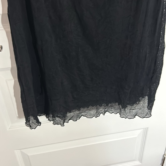 SANDWICH_ - lingerie slip little black dress mesh sheer size medium - Picture 7 of 11